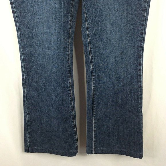 Columbia Lean Boot Cut Jeans Womens Size 12 Dark Wash Denim 34x31 - Picture 4 of 8